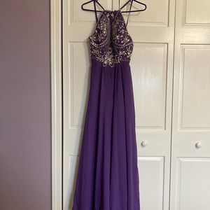 Purple prom dress